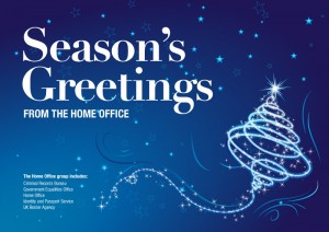 Home Office Xmas card