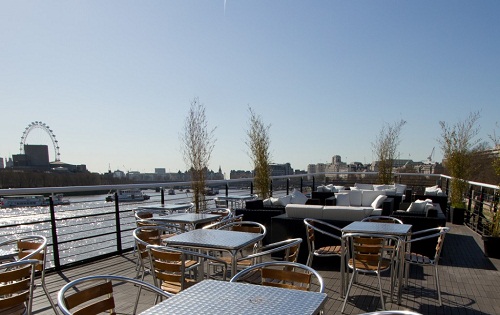 Outer deck for parties and dining